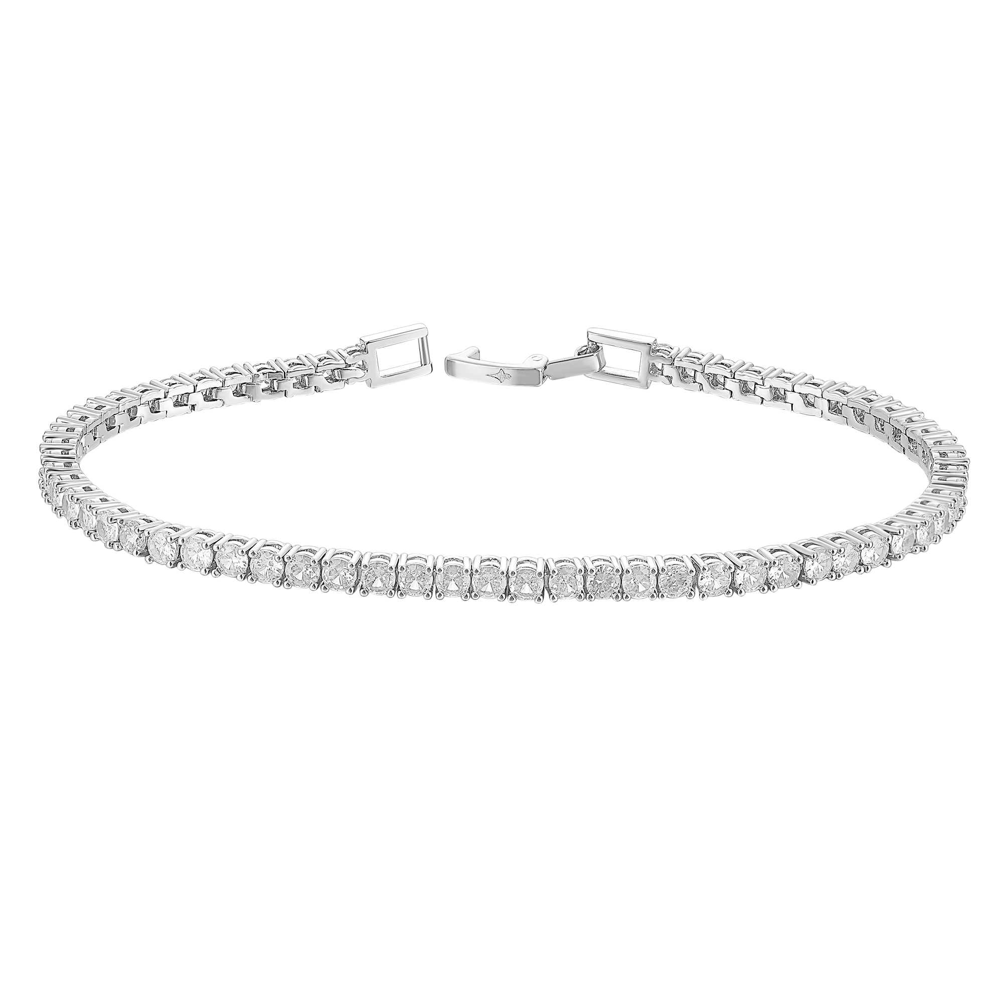 Women's Tennis Bracelet - White Gold