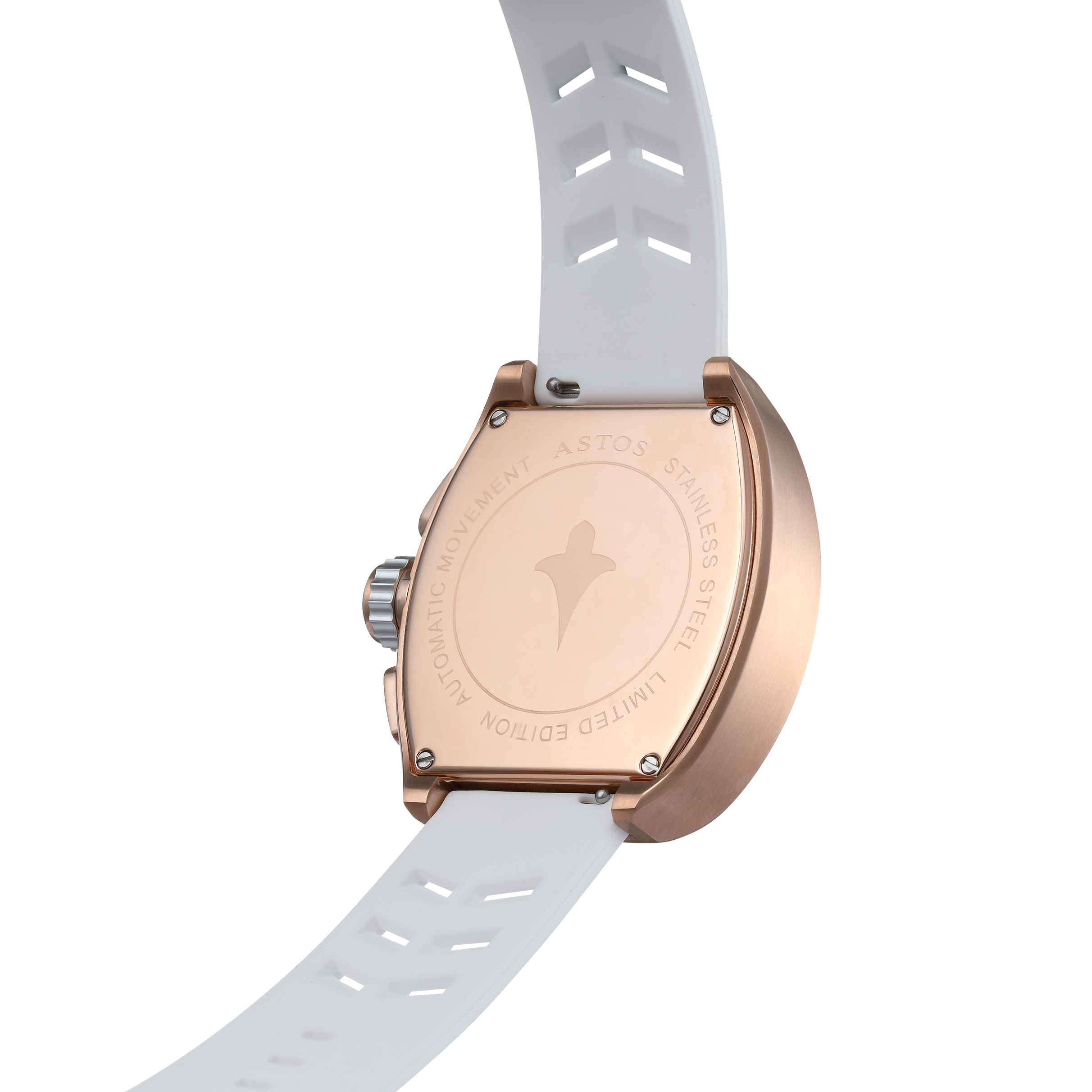 Millionaire 2.0 Rose Gold - White Strap