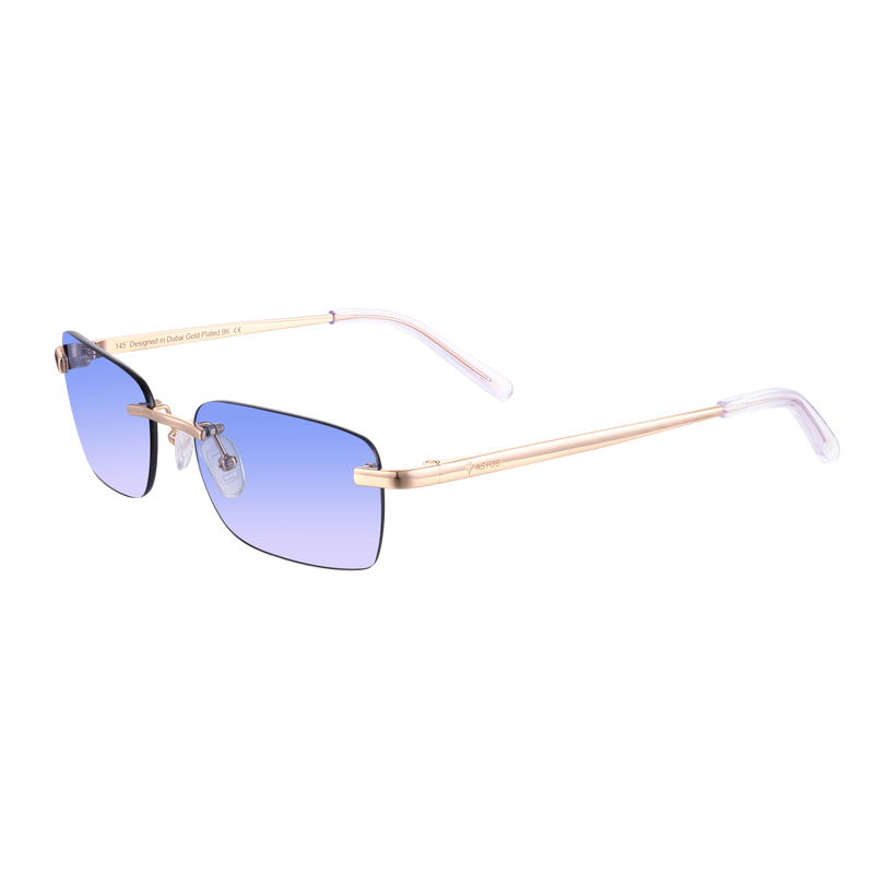 Men's Eyewear Blue gradient | 9K Gold plated